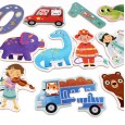 Wooden children's education flat map big wooden puzzle baby toddler early education toy boy girl 2-4 years old