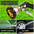 Household flushing nozzle full copper high pressure metal household car wash water gun brush car watering car wash gun head garden tools