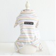 Petstyle spring and summer new colorful cotton striped leggings cotton four-legged pajamas dog clothes