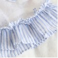 Petstyle spring and summer new fresh cotton yarn striped skirt dress dog clothes cat skirt