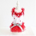 Petstyle spring and summer new style embroidered yarn collar tutu skirt western style dress dog clothes cat