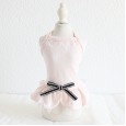 Petstyle spring and summer new baseball style vertical stripe skirt simple dress dog clothes cat clothes