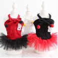 Petstyle spring and summer new color ball bow suspender skirt cute pettiskirt dog clothes cat