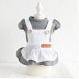 Petstyle spring and summer new simple cotton yarn maid skirt dress dog clothes cat skirt