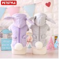 Petstyle autumn and winter plain fabric bunny rabbit Teddy pet dog autumn and winter clothes