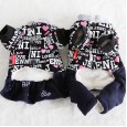 Petstyle Autumn and Winter New Letter Love College Couples Pet Clothes Dog Clothing