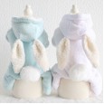 Petstyle autumn and winter new white and white rabbit four-legged clothes pet clothes dog clothing