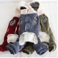 Petstyle autumn and winter new style Dalian hat pit four-legged clothes pet clothes dog clothing