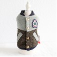 Petstyle autumn and winter new college style baseball jacket pet clothes dog clothing