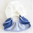 Petstyle autumn and winter new denim college skirt pet clothes dog clothing