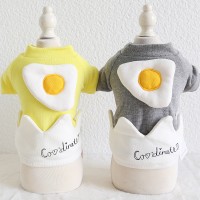 Petstyle autumn and winter new eggshell poached egg sweater pet clothes dog clothing