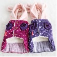 Petstyle autumn and winter new dot pocket bear dress pet clothes dog clothing