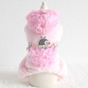 Petstyle autumn and winter new flower hat penguin four-legged clothes pet clothes dog clothing