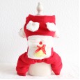 Petstyle autumn and winter new Christmas elk hooded four-legged clothes pet clothes dog clothing