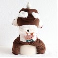 Petstyle autumn and winter new Christmas elk hooded four-legged clothes pet clothes dog clothing
