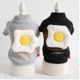 Petstyle autumn and winter new fried poached egg sweater pet clothes dog clothing