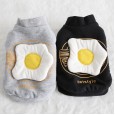 Petstyle autumn and winter new fried poached egg sweater pet clothes dog clothing