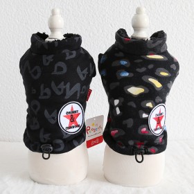 Petstyle autumn and winter new star dark grain vest pet clothes dog clothing