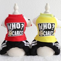 Petstyle autumn and winter new smiley ribbon four-legged clothes pet clothes dog clothing