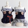 Petstyle autumn and winter new college bear couple clothes pet clothes dog clothing