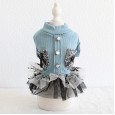 Petstyle autumn and winter new small fragrant rhinestone skirt pet clothes dog clothing