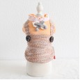 Petstyle autumn and winter new lace collar round buckle straps pet clothes dog clothes