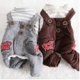Petstyle autumn and winter new striped ROCK big denim four-legged clothes pet clothes dog clothing