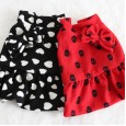 Petstyle autumn and winter new bow wool skirt pet clothes dog clothing