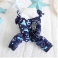 Petstyle autumn and winter clothing starry story four-legged clothes dog clothes pet clothing 4-legged bodysuit thickened