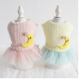 Petstyle autumn and winter sweet sleeping moon yarn sarong dog clothes pet clothing fairy fairy cat