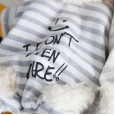 petstyle autumn and winter full stripe printed hooded four-legged pet dog casual cotton padded thick one-piece suit