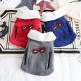 Petstyle autumn and winter zipper glasses motorcycle clothing pet clothes dog clothing jacket cool cats and dogs