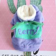 Petstyle autumn and winter fruit patch sweater pet clothes dog clothing thick quilted cat clothing