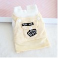 Petstyle autumn and winter crown student skirt pet Korean college style dog bib cat cat cotton coat