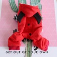 Autumn and winter 4-legged bear devil four-legged clothes pet clothes dog clothing jumpsuit