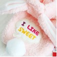 Petstyle autumn and winter sweet candy rabbit pet cute four-legged bib plus velvet collar family sister