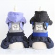Petstyle autumn and winter new color matching pocket denim four-legged clothes pet clothes dog clothing
