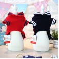 Petstyle autumn new anchor button pleated skirt Teddy pet dog autumn and winter clothes