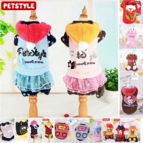New collection pet clothes autumn and winter Petstyle star sequins four-leg skirt pet dog supplies clothing