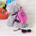 Petstyle Solid Color Wrinkle From Backpack Simple Dog Backpack Backpack Out Bag Pet Traction Rope School Bag