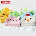 petstyle cute cartoon cotton multifunctional bath towel pet bath absorbent towel