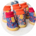 Petstyle new denim print thread shoes tendon sole wear-resistant shoes pet shoes dog shoes