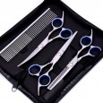6 inch 7 inch stainless steel pet scissors pet trimming scissors custom processing can be attached to signs