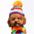 Pet dog hat scarf foot cover cat dog teddy autumn and winter clothing teddy puppies Bomei clothes accessories