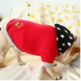 French Bulldog Pet Costume Bago Corgi Bully Dog Spring and Autumn Embroidered Gold Label Star Hat Sweater Dog Clothes