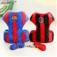 Dog traction rope Teddy small dog rope chest strap VIP football team uniform walking the dog rope