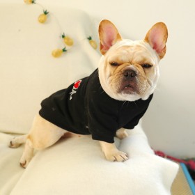 Pet dog clothes ECG method round neck shirt fat dog myna bully Kokogi clothes