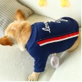 Law fighting dog clothes autumn and winter clothes thin section Pagoda English fighting dog fat dog pet clothing Corgi small and medium round neck shirt