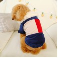 Teddy bear puppies autumn and winter new pets have paid for color matching corduroy double-padded coats to keep warm and velvet dog clothes