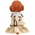 Pet dog clothes teddy bear spring and summer thin puppies chihuahua Bomei pet skirt spring button skirt